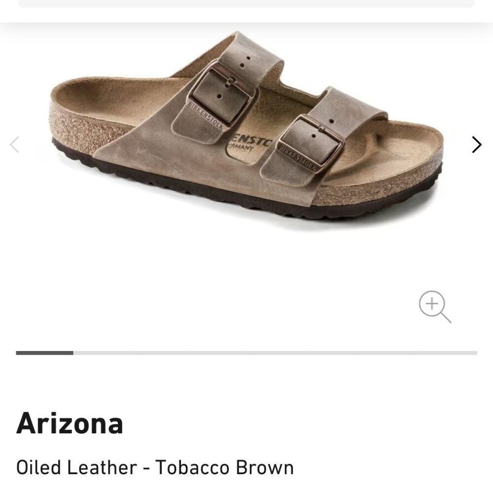 Birkenstock Arizona - Oiled Leather - Tobacco Brown - Size 40